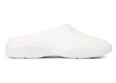 Pre-owned Prada Mellow Rubber Slippers (women's) Sneakers In White