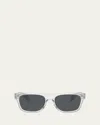 Prada Men's 0pr B12sf Metal And Plastic Square Sunglasses
