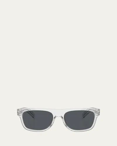Prada Men's 0pr B12sf Metal And Plastic Square Sunglasses