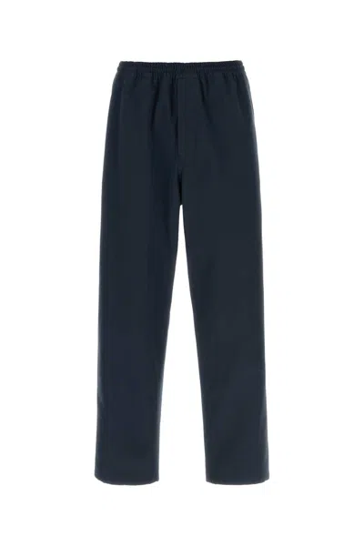 Prada Cotton Trousers In Blue