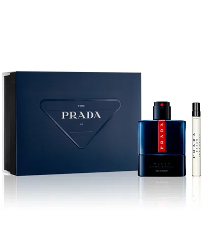 Prada Men's 2-pc. Luna Rossa Ocean Eau De Parfum Gift Set In Blue