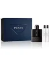 PRADA MEN'S 3-PC. LUNA ROSSA BLACK EAU DE PARFUM GIFT SET