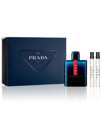 Prada Men's 3-pc. Luna Rossa Ocean Eau De Toilette Gift Set In No Color