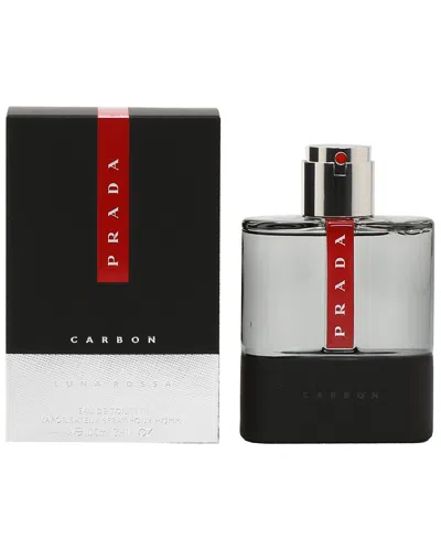 Prada Men's 3.4oz Luna Rossa Carbon Eau De Toilette Spray In White