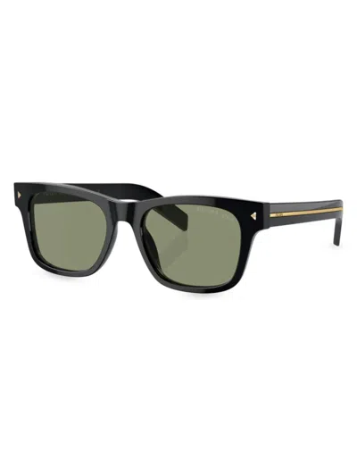 PRADA MEN'S 51MM RECTANGULAR SUNGLASSES
