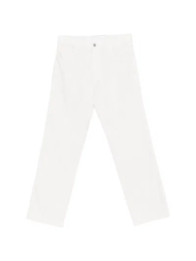 Prada Men's 5-pocket Off-white Trousers In Offwhite
