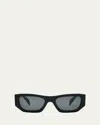 Prada Men's Acetate Rectangle Sunglasses