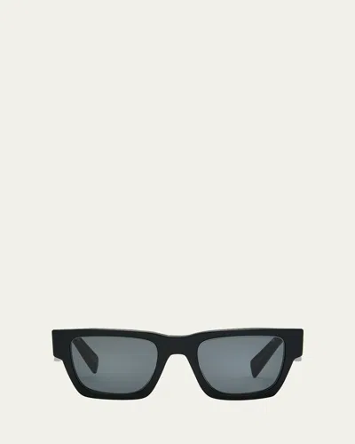 Prada Men's Acetate Square Sunglasses