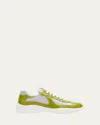 Prada Men's America's Cup Patent Leather Patchwork Sneakers