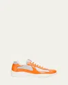 Prada Men's America's Cup Patent Leather Patchwork Sneakers