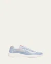 Prada Men's America's Cup Patent Leather Sneakers In Blue