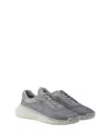Prada Laced Sneakers In Grey