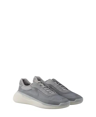 PRADA MEN'S AMERICA'S CUP RE-NYLON AND BIKE FABRIC SNEAKERS