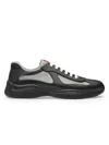 Prada Recycled Polyester-blend Sneakers In Black