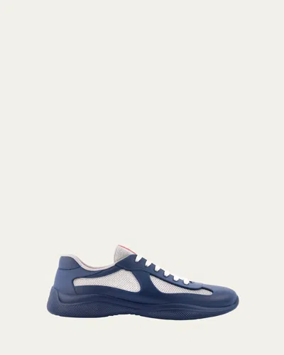 PRADA MEN'S AMERICAS CUP RUBBER TRAINER SNEAKERS