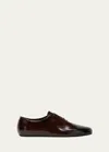 Prada Logo Details Business Dress Shoes In Brown