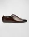 Prada Logo Details Business Dress Shoes In Brown