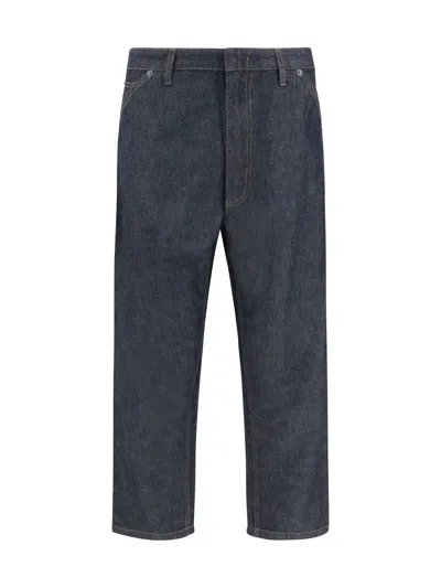 Prada Men Baggy Pants In Blue