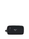 Prada Rectangular Nylon Travel Case Leather