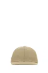 Prada Beige Sand Solid Baseball Hat In Neutral