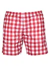 Prada Men's Biancoroso Swimshort For Ss23 In Biancoroso