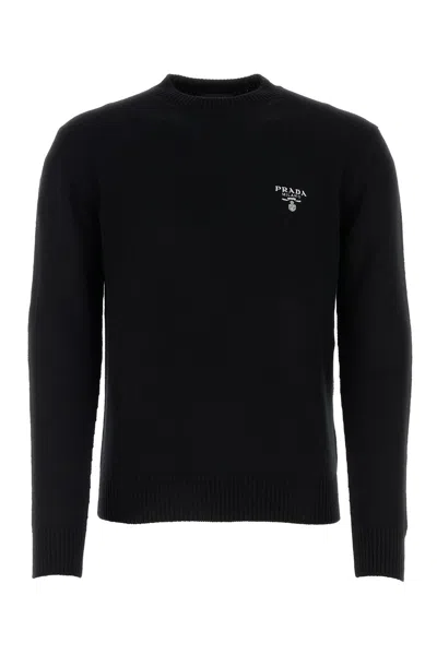 Prada Men Black Cashmere Sweater