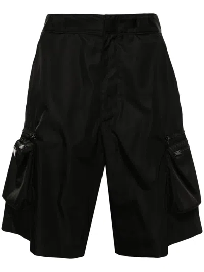 Prada Men's Black Eco-friendly Cargo Shorts For Spring/summer 2024