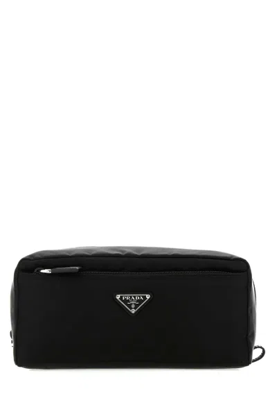 Prada Men Black Nylon Beauty Case