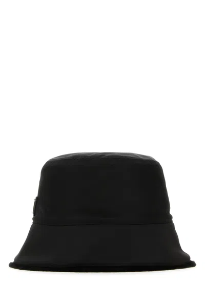 Prada Men Black Nylon Hat