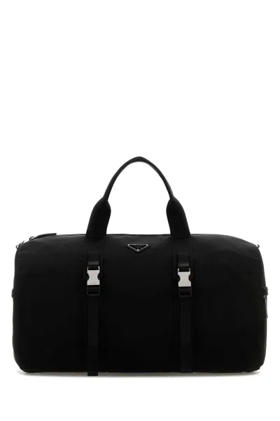 Prada Black Nylon Travel Bag