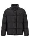Prada Re-nylon Down Jacket For Men In Black