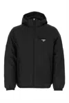 Prada Logo Plaque Puffer Jacket