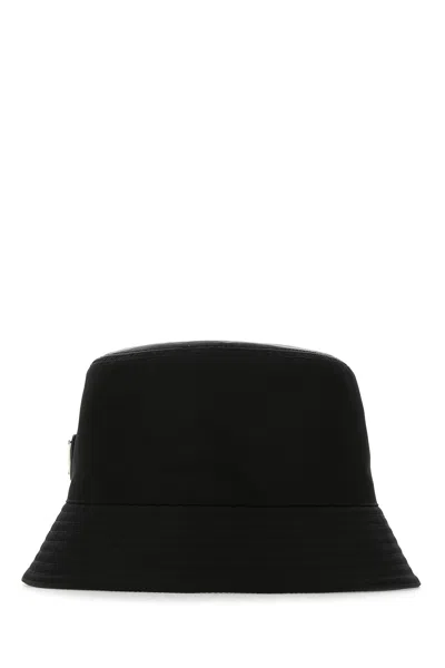 Prada Men Black Re-nylon Hat
