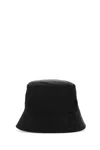 Prada Renylon Hat Wide Brim Ventilation Eyelets In Black
