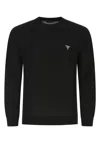 Prada Men's Wool Sweater With Logo In Black