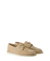 Prada Bleached Suede Shoes In Neutral