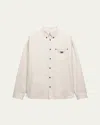 Prada Shirts With Long Sleeves And Chest Pocket In Natural