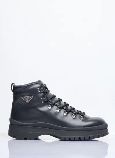 PRADA PRADA MEN BRIXXEN LACE-UP BOOTS