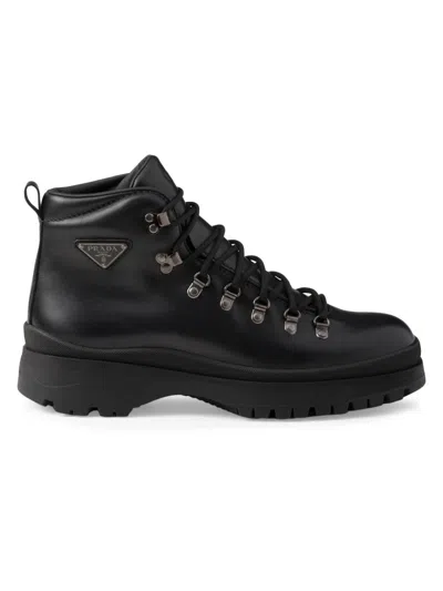 PRADA MEN'S BRIXXEN LEATHER BOOTIES