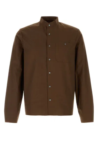 Prada Brown Regular Solid Shirt