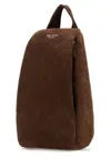 Prada Top Handle Luxe Suede Backpack