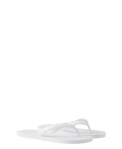 PRADA MEN'S BRUSHED LEATHER FLIP-FLOPS