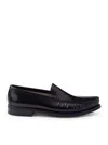 Prada Brushed Leather Loafers Shoes