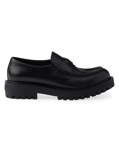 Prada Men Black Leather Loafers, 9 Luxury Loafers & Drivers For Men Darveys