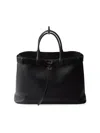 Prada Mittelgrosse Double Belt Handtasche In Black