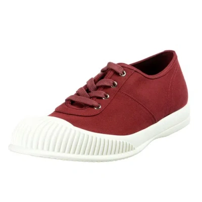Pre-owned Prada Men's Burgundy Canvas Fashion Sneakers Shoes Sz7 8 8.5 9 10 11 In Red