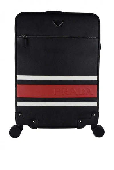 Prada Men Cabin Suitcase In Black