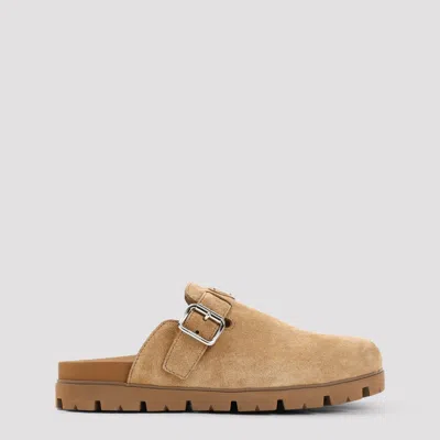 PRADA PRADA MEN'S CALF LEATHER SANDALS