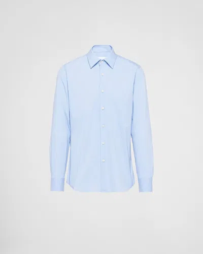 PRADA MEN'S CAMICIA POPELINE STRETCH SHIRT