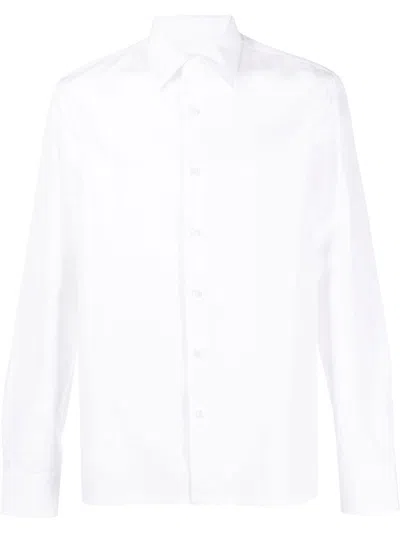 Prada Men Camicia In White